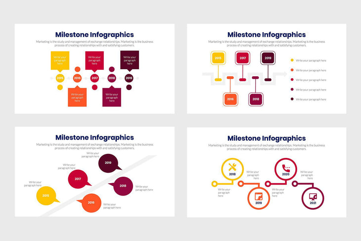 Milestone Infographics-PowerPoint Template, Keynote Template, Google Slides Template PPT Infographics -Slidequest