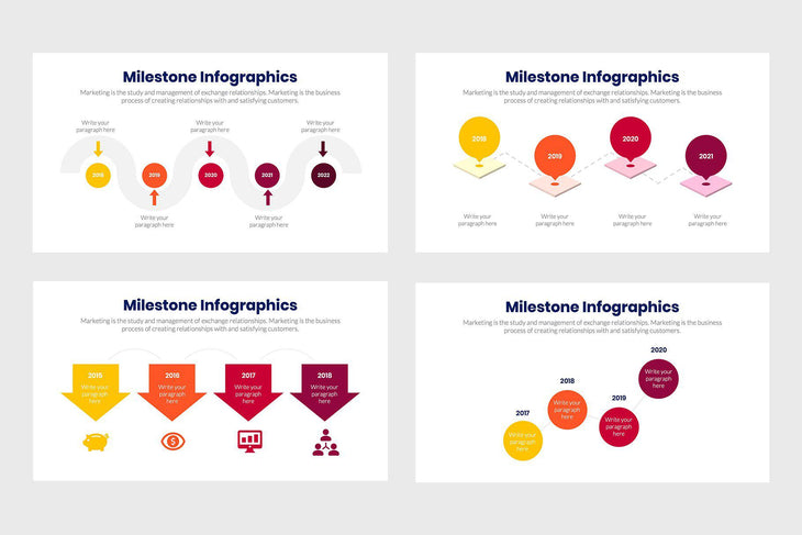 Milestone Infographics-PowerPoint Template, Keynote Template, Google Slides Template PPT Infographics -Slidequest