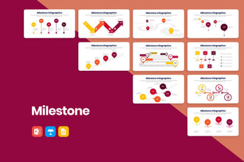 Milestone Infographics-PowerPoint Template, Keynote Template, Google Slides Template PPT Infographics -Slidequest