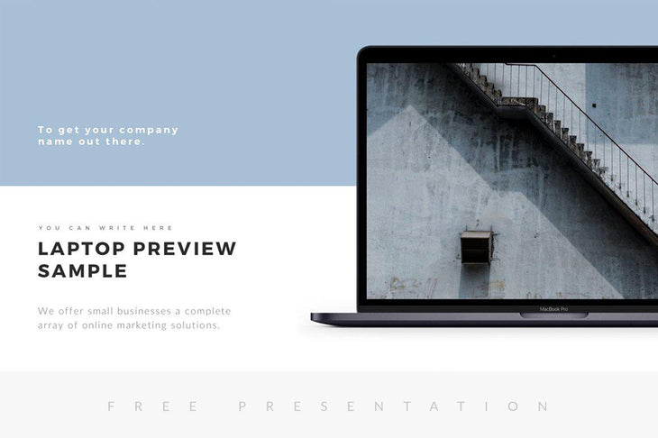 Montana Minimal Free Presentation Template - TheSlideQuest