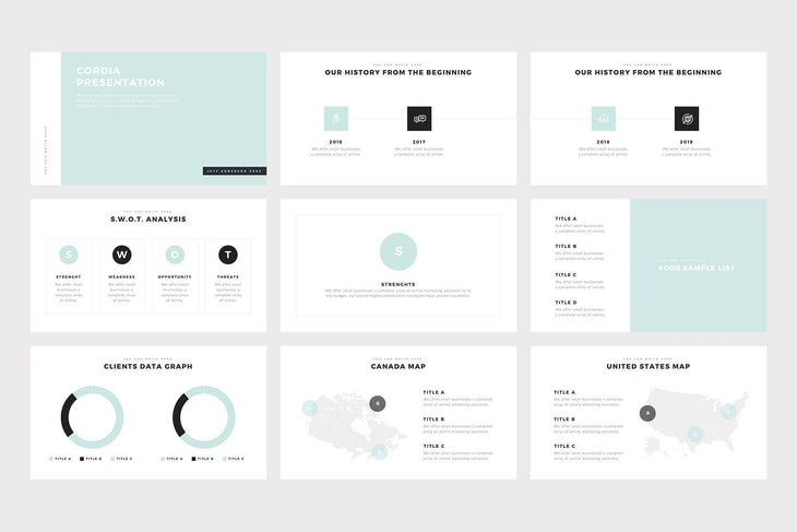 Cordia PowerPoint Template - TheSlideQuest