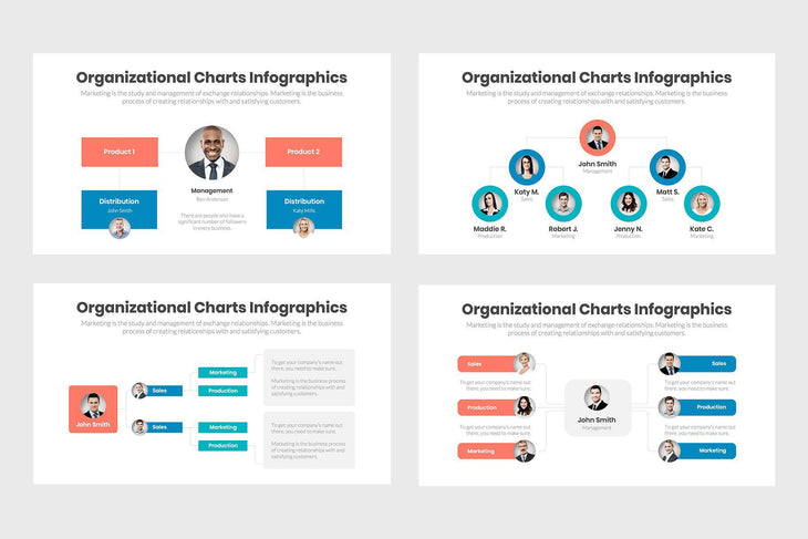 Organizational Charts-PowerPoint Template, Keynote Template, Google Slides Template PPT Infographics -Slidequest