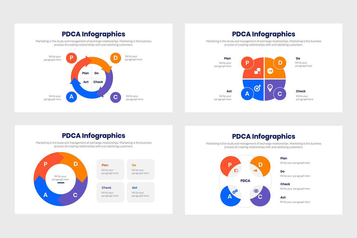 PDCA Infographics-PowerPoint Template, Keynote Template, Google Slides Template PPT Infographics -Slidequest