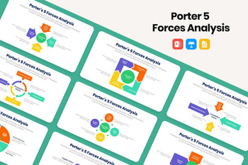 Porter 5 Forces Infographics-PowerPoint Template, Keynote Template, Google Slides Template PPT Infographics -Slidequest