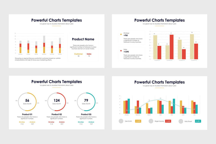 Powerful Charts-PowerPoint Template, Keynote Template, Google Slides Template PPT Infographics -Slidequest