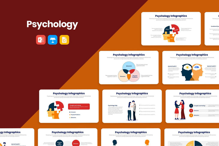 Psychology Infographics-PowerPoint Template, Keynote Template, Google Slides Template PPT Infographics -Slidequest