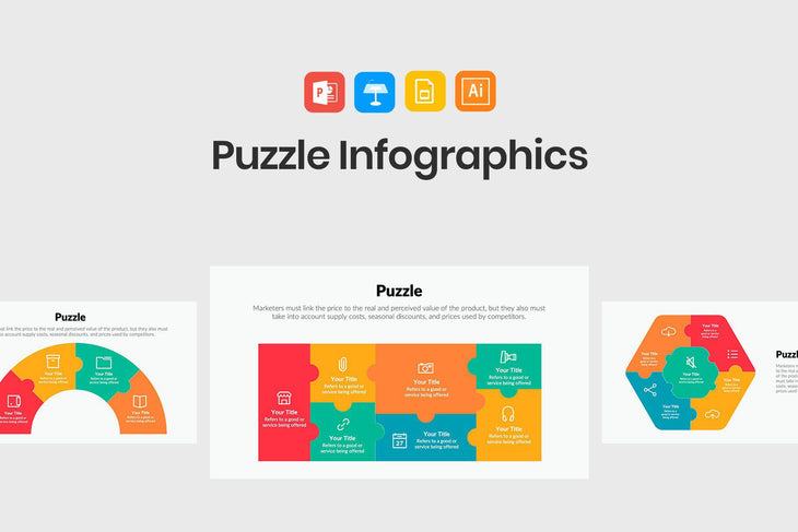 Puzzle Infographics for PowerPoint-PowerPoint Template, Keynote Template, Google Slides Template PPT Infographics -Slidequest