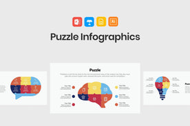 Puzzle Infographics-PowerPoint Template, Keynote Template, Google Slides Template PPT Infographics -Slidequest