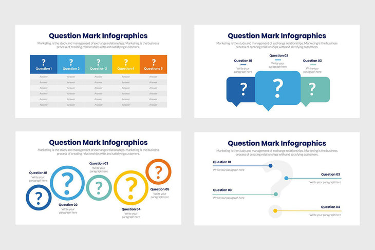 Question Mark Infographics-PowerPoint Template, Keynote Template, Google Slides Template PPT Infographics -Slidequest
