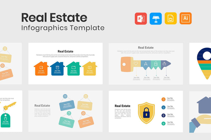Real Estate Infographics for Presentations-PowerPoint Template, Keynote Template, Google Slides Template PPT Infographics -Slidequest