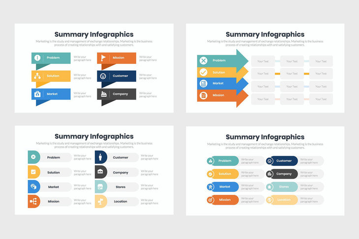 Summary Infographics-PowerPoint Template, Keynote Template, Google Slides Template PPT Infographics -Slidequest