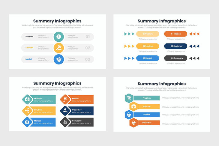 Summary Infographics-PowerPoint Template, Keynote Template, Google Slides Template PPT Infographics -Slidequest