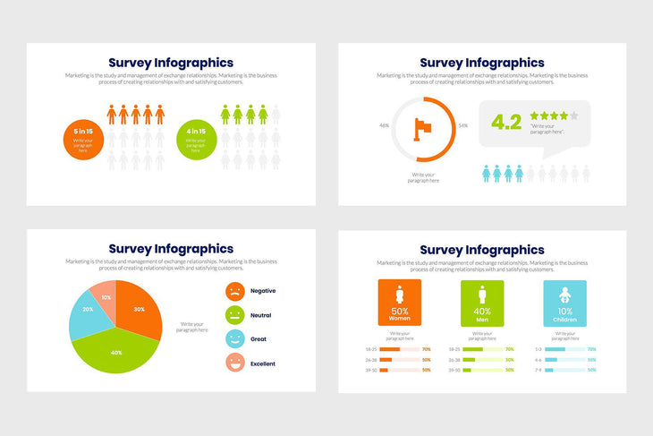 Survey Infographics-PowerPoint Template, Keynote Template, Google Slides Template PPT Infographics -Slidequest