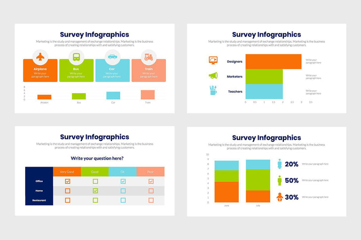 Survey Infographics-PowerPoint Template, Keynote Template, Google Slides Template PPT Infographics -Slidequest