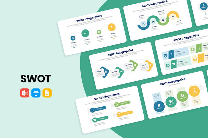 SWOT Infographics-PowerPoint Template, Keynote Template, Google Slides Template PPT Infographics -Slidequest