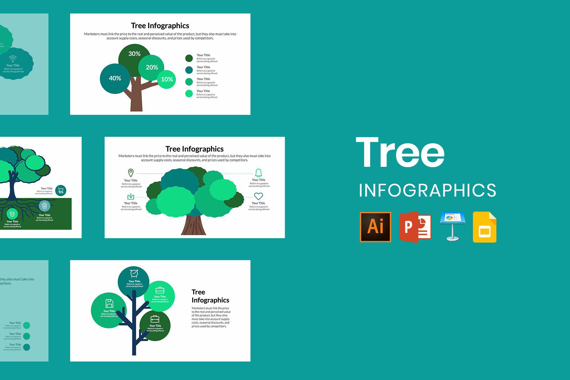 Tree Powerpoint Data Powerpoint Template Tree