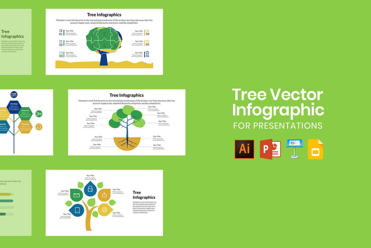 Tree Vector Infographics for Presentations-PowerPoint Template, Keynote Template, Google Slides Template PPT Infographics -Slidequest