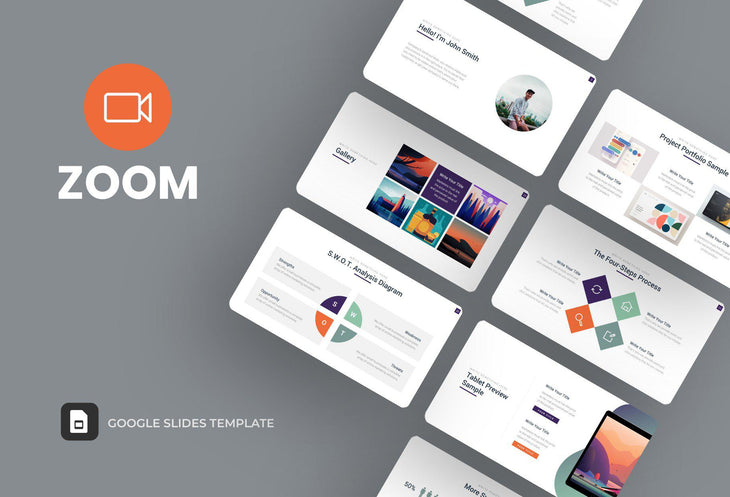 Zoom Webinar Google Slides-PowerPoint Template, Keynote Template, Google Slides Template PPT Infographics -Slidequest