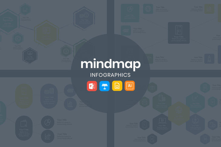 Mind Map Business Diagrams-PowerPoint Template, Keynote Template, Google Slides Template PPT Infographics -Slidequest