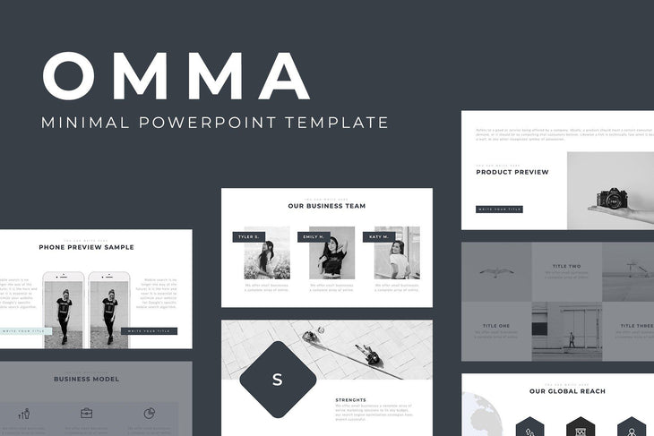 Omma Minimal PowerPoint Template - TheSlideQuest