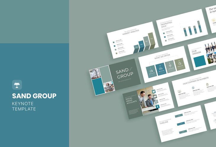 Sand Group Real Estate Keynote Template-PowerPoint Template, Keynote Template, Google Slides Template PPT Infographics -Slidequest