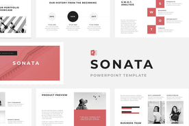 Sonata Minimal PowerPoint Template - TheSlideQuest
