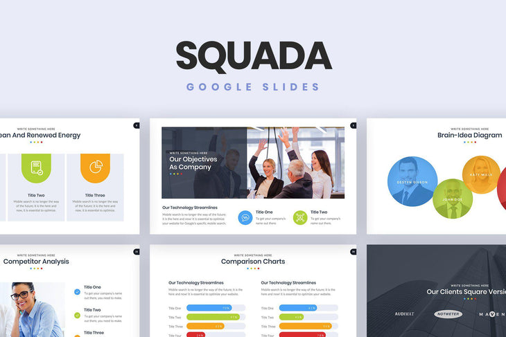 Squada Google Slides - TheSlideQuest